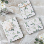 Hoja De Papel De Regalo Elegante Vegetación Vegetación Acuarela Foliage Bo<br><div class="desc">Este bonito, de inspiración botánica, presenta un diseño sencillo pero elegante de verde salado y de color acuático. Es perfecto para duchas de novias, bodas, ducha de bebé, fiestas de aniversario, fiestas de compromiso y cuando quieras agregar un toque de moda Boho a tu envoltura de regalo. Diseñado como parte...</div>