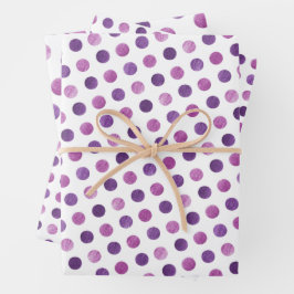 Hoja De Papel De Regalo Elegante y elegante Polka Cute Girly Moderno Dots