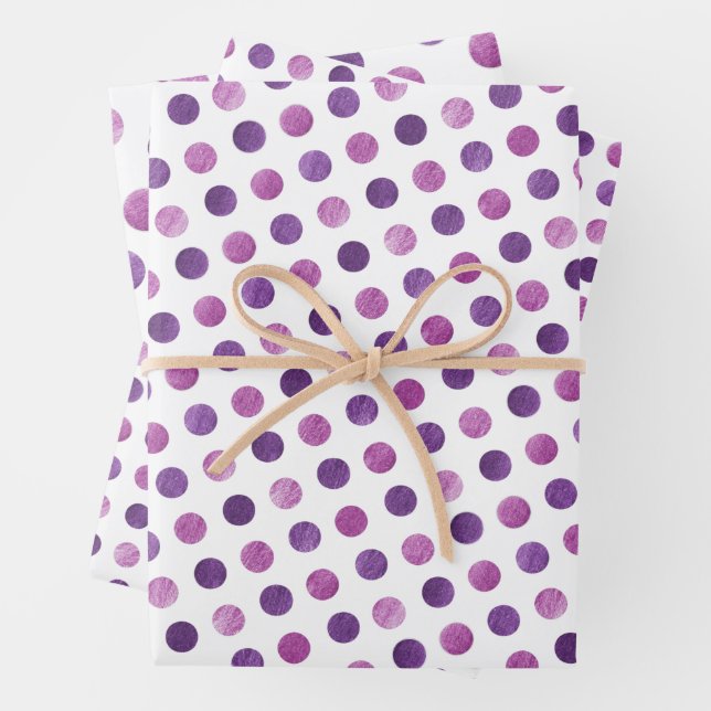 Hoja De Papel De Regalo Elegante y elegante Polka Cute Girly Moderno Dots  (In situ)
