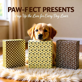 Hoja De Papel De Regalo Elegantes garras mascotas de perro de 3