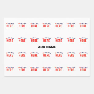 HOJA DE PAPEL DE REGALO ELEGANTES PERSONALIZABLES BLANCOS MODERNOS VERIFIC