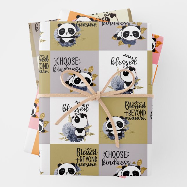 Hoja De Papel De Regalo Elegir la amabilidad; bendecido más allá de la med (In situ)