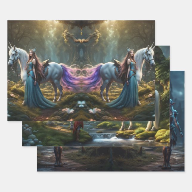 Hoja De Papel De Regalo Elf (Set)