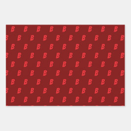 Hoja De Papel De Regalo Elija sus colores surtidos iniciales