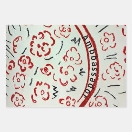 Hoja De Papel De Regalo Embajador
