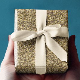 Hoja De Papel De Regalo Embalaje de regalo de oro con temática purpurina p