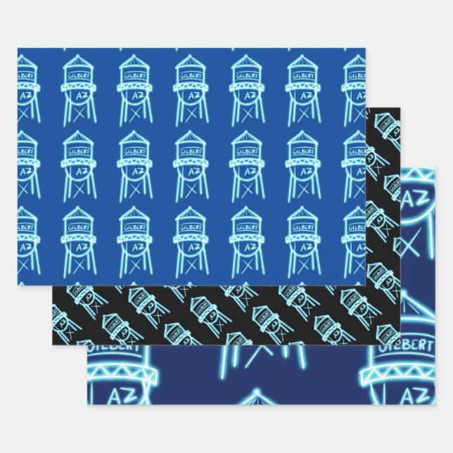 Hoja De Papel De Regalo Embalaje Gilbert Water Tower Gift (Set)