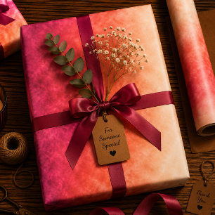 Hoja De Papel De Regalo Emberblush Rise