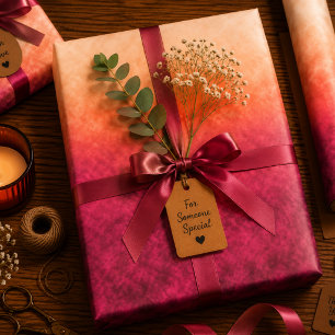 Hoja De Papel De Regalo Emberblush Rise