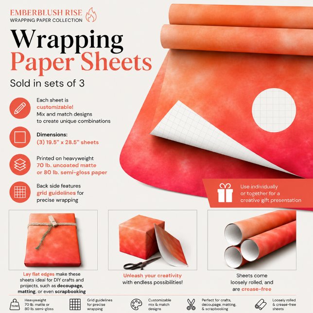 Hoja De Papel De Regalo Emberblush Rise (Subido por el creador)