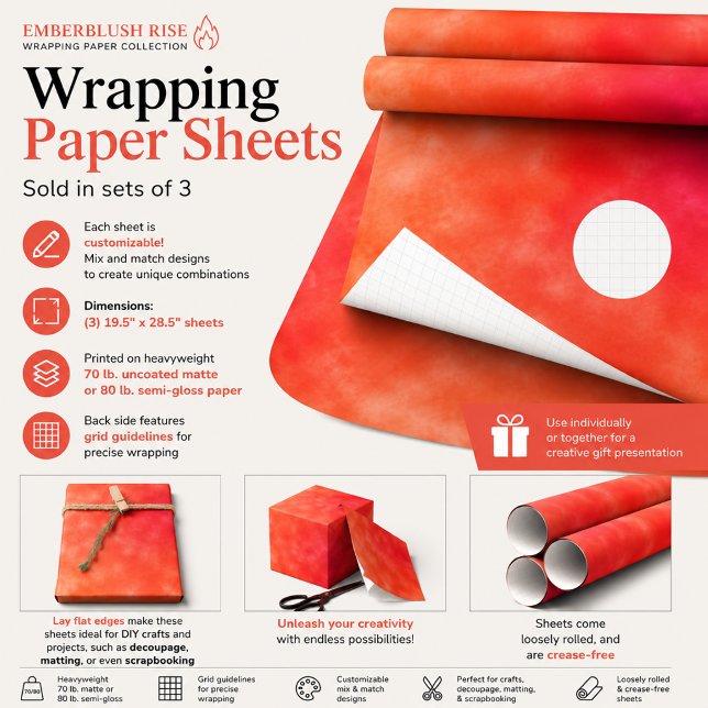Hoja De Papel De Regalo Emberblush Rise (Subido por el creador)