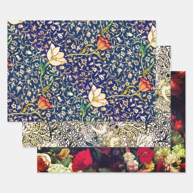 Hoja De Papel De Regalo Emelia, Teasel y Fleuresse (Set)