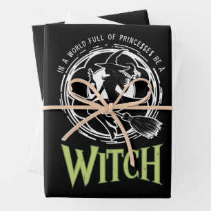 Hoja De Papel De Regalo En Un Mundo Lleno De Princesas Sé Una Bruja Hallow