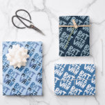Hoja De Papel De Regalo Encantador Bat Mitzvah Manejando Diversión Judía A<br><div class="desc">Espero que te guste este paquete de variedades de papel hecho a mano. Revisa mi tienda por muchos más colores y patrones y hazme saber si quieres algo personalizado. Tengo tarjetas y otros artículos a juego también...  ¡mira mi tienda o ponte en contacto!</div>