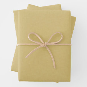 Hoja De Papel De Regalo Encantador efecto chambray amarillo mantequilla si