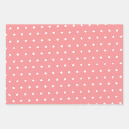 Hoja De Papel De Regalo Encantador patrón festivo moderno de trébol de la 