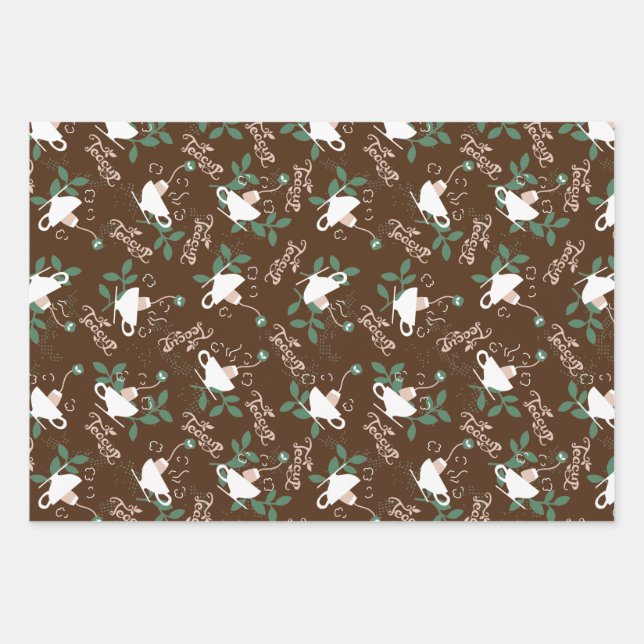 Hoja De Papel De Regalo Encantador té delicioso (Anverso)