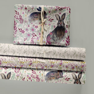 Hoja De Papel De Regalo Encantadores Bunnies Meadow Flowpage Decoupage