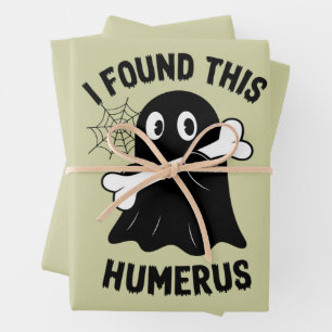 Hoja De Papel De Regalo Encontré este fantasma de Halloween Húmero