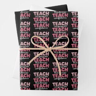 Hoja De Papel De Regalo Enseñar vida de profesor lindo Educación Inspirado
