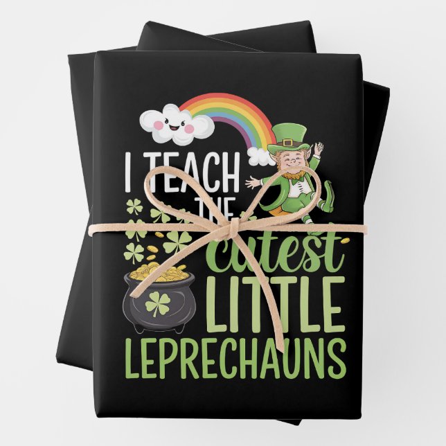 Hoja De Papel De Regalo Enseño La Más Cuidadosa Enseñanza Irlandesa De Lep (In situ)