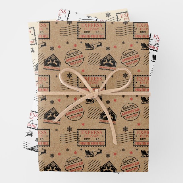 Hoja De Papel De Regalo Entrega rápida de navidades (In situ)