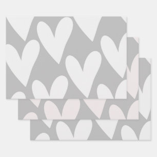 Hoja De Papel De Regalo Envejecer conmigo me encanta Boda de corazones bla