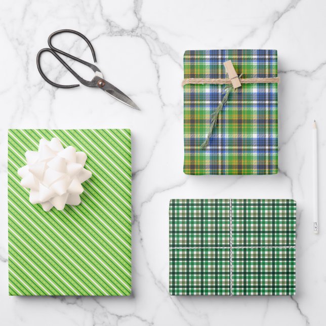 Hoja De Papel De Regalo Envidia Verde  (Anverso)
