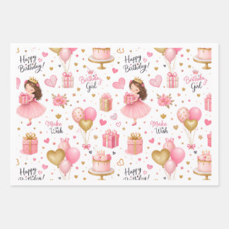 Hoja De Papel De Regalo envoltorio de cumpleaños