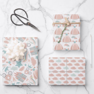 Hoja De Papel De Regalo Envoltura de regalo de 3 paquetes de Whimsy Fairyt