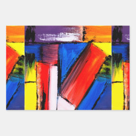 Hoja De Papel De Regalo Envoltura de regalo de arte moderno