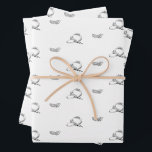 Hoja De Papel De Regalo Envoltura de regalo de Caprese, envolvimiento de r<br><div class="desc">Ponga su comida favorita en esta huella de limón y caprese esbozada. Los ilustraciones esbozados dan un aspecto rústico,  dibujado a mano (¡porque sí!). ¡También sería un gran envolvimiento para los regalos de la casa!</div>