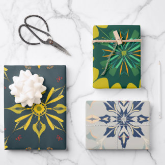 Hoja De Papel De Regalo Envoltura de regalo de folk inglés rústico