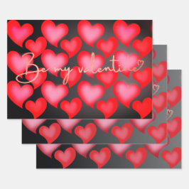 Hoja De Papel De Regalo Envoltura de regalo de San Valentín