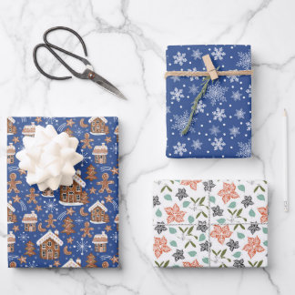 Hoja De Papel De Regalo Envoltura de regalo de temporada festiva