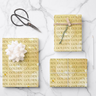 Hoja De Papel De Regalo Envoltura de regalo KPOP GOLDEN