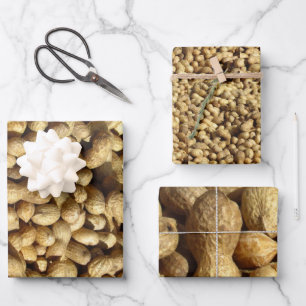 Hoja De Papel De Regalo Envoltura de regalo - Maní en 3 tamaños