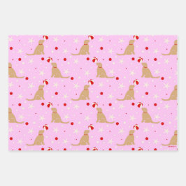 Hoja De Papel De Regalo Envoltura de regalo rosa de algodón con caramelo d