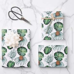 Hoja De Papel De Regalo Envoltura - Monstera / Pinapple