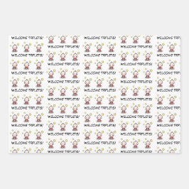 Hoja De Papel De Regalo envoltura para regalo de bebé, también para trilli