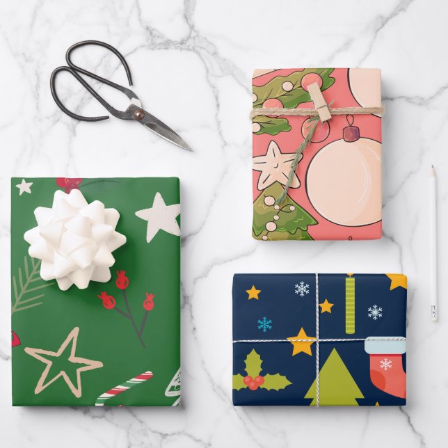 Hoja De Papel De Regalo Envolturas festivas para momentos felices (Anverso)