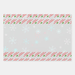 Hoja De Papel De Regalo Envolver las navidades alegres