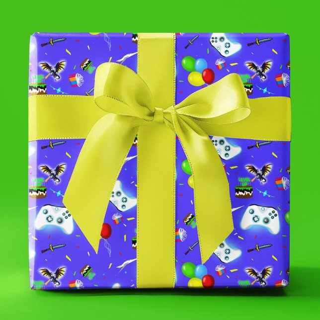 Hoja De Papel De Regalo ¡Épic Gamer Feliz Cumpleaños Crítico! (Subido por el creador)