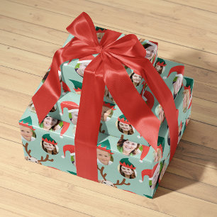 Hoja De Papel De Regalo Equipo de navidades Seis Personalizados de fotos