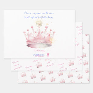 Hoja De Papel De Regalo Érase una vez el cumpleaños de la princesa
