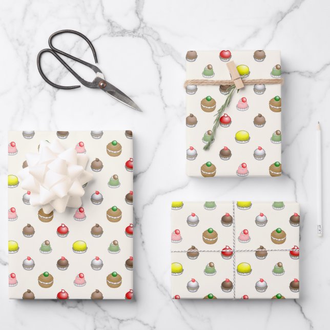 Hoja De Papel De Regalo Es hora de pasteles (Anverso)