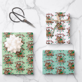 Hoja De Papel De Regalo ¡Es hora de Zoomie! Navidades renos