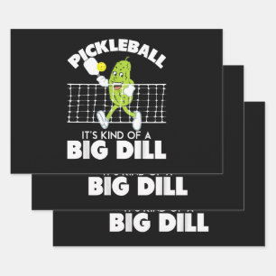 Hoja De Papel De Regalo Es un gran enredo - Pala de pickleball divertida