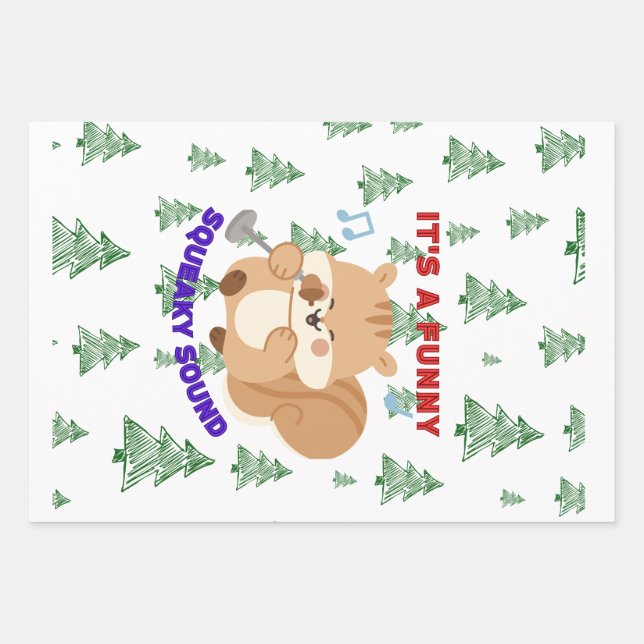 Hoja De Papel De Regalo Es Un Sonido Chillón Divertido (Anverso)