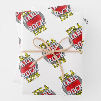 Hoja De Papel De Regalo 'Es una vida de rock duro' - estilo A